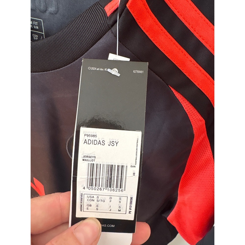 Adidas Colombia Soccer Jersey Black Orange Marisol 4 Slim Fit P95985 Mens Small - Picture 2 of 5